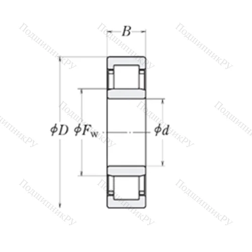 Подшипник роликовый радиальный MMRJ 4.1/2