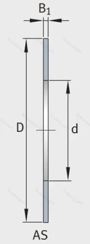 Игольчатый подшипник упорное кольцо AS 5070 от производителя  INA