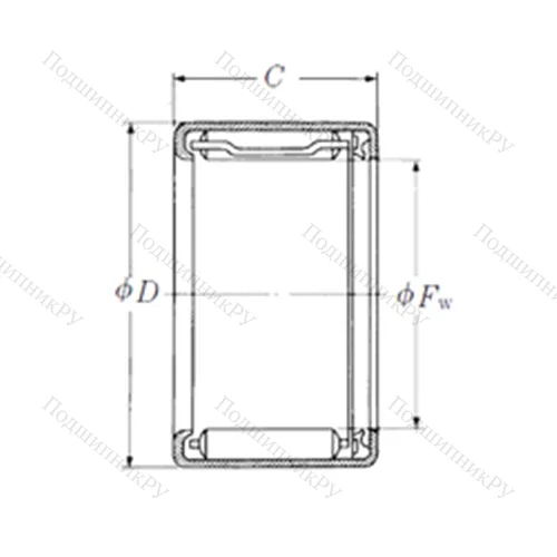 Подшипник игольчатый радиальный FJLT-1718 от производителя  NSK