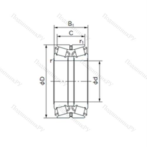 Подшипник роликовый радиально-упорный 340KBE 130