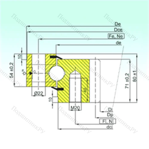 Подшипник шариковый опорно-поворотный