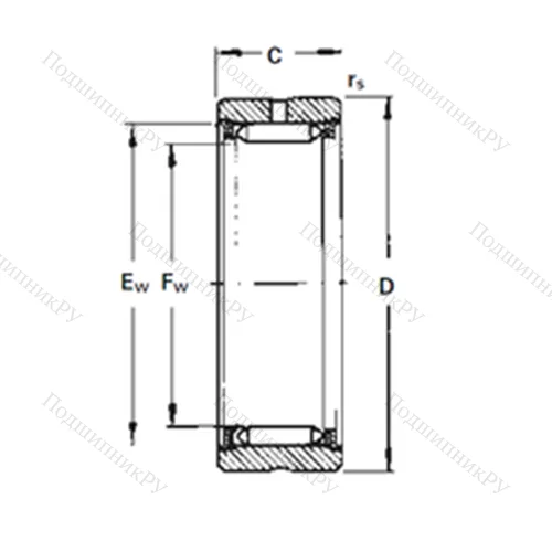 Подшипник игольчатый радиальный RNA 2060