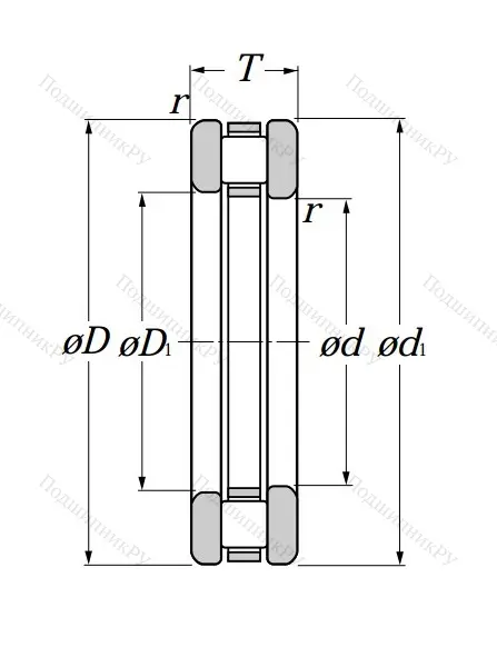 Упорный роликовый подшипник