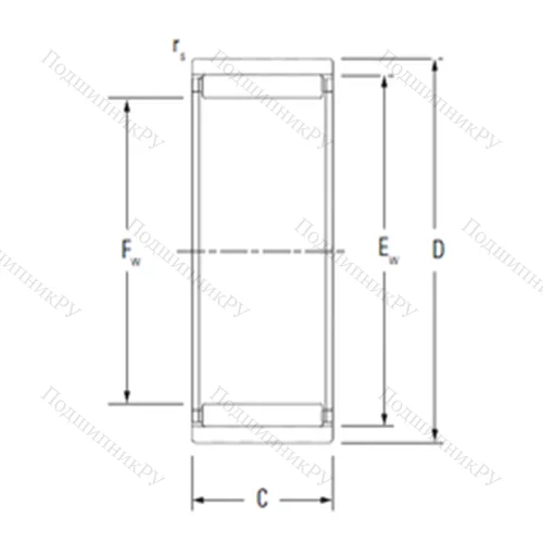 Подшипник игольчатый радиальный RNAO 50X 65X 20