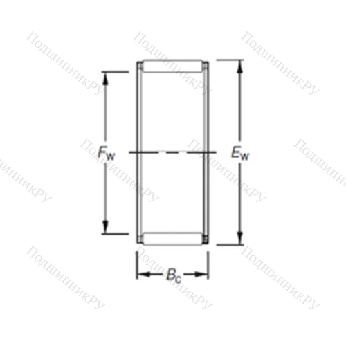 Подшипник игольчатый радиальный K 22X 30X 15H