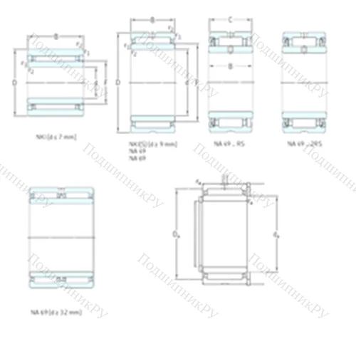 Подшипник игольчатый радиальный NKI 55/25TN