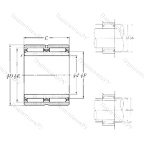 Подшипник игольчатый радиальный