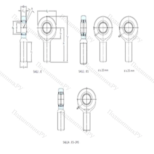 Подшипник скольжения сферический SAL 8E
