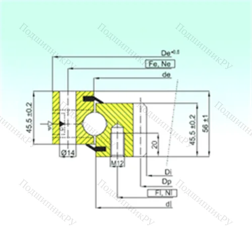 Подшипник шариковый опорно-поворотный