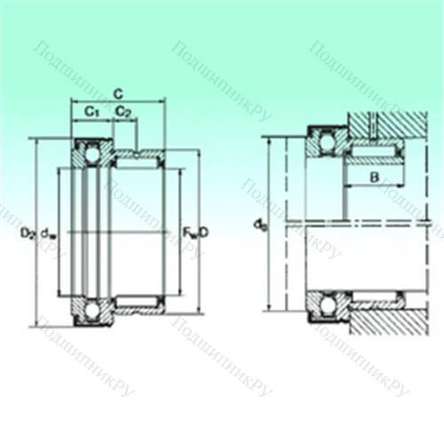 Подшипник комбинированный NKX 35 Z
