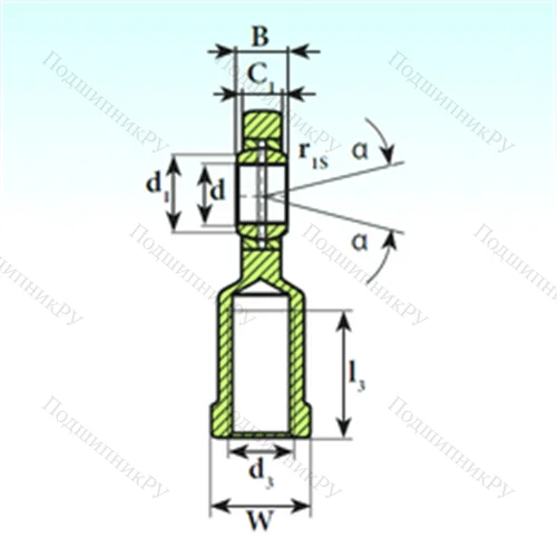 Подшипник скольжения сферический SI 15 ES от производителя  ISB