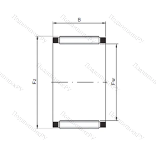 Подшипник игольчатый радиальный K 30x37x16