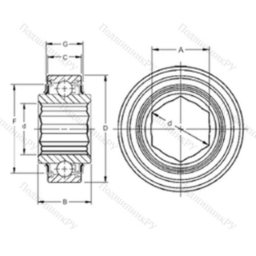 Подшипник шариковый радиальный