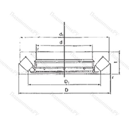 Подшипник роликовый упорно-радиальный 9424M