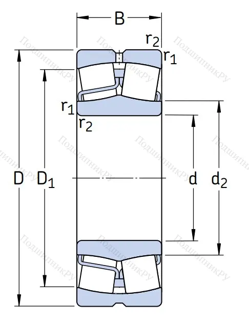 Сферический роликовый подшипник 22320 E