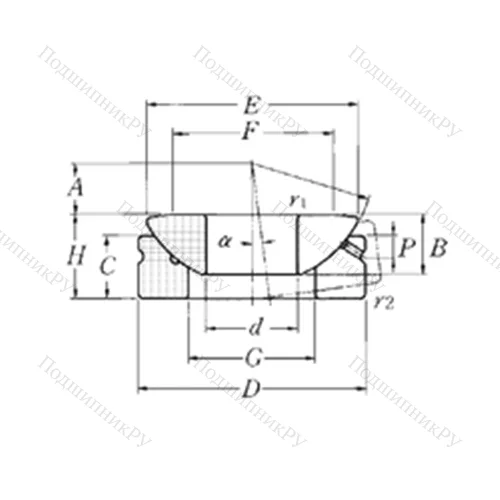 Подшипник скольжения сферический SAT 20