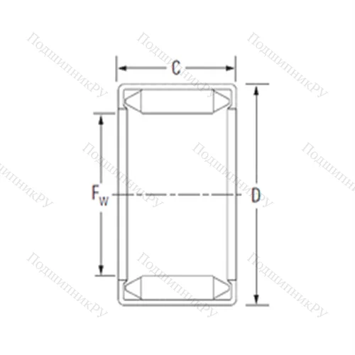 Подшипник игольчатый радиальный 30BM 3720 от производителя  KOYO