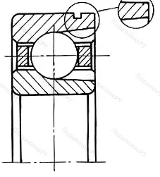 Модификация подшипника 170314Л размер 70x150x35 МПЗ
