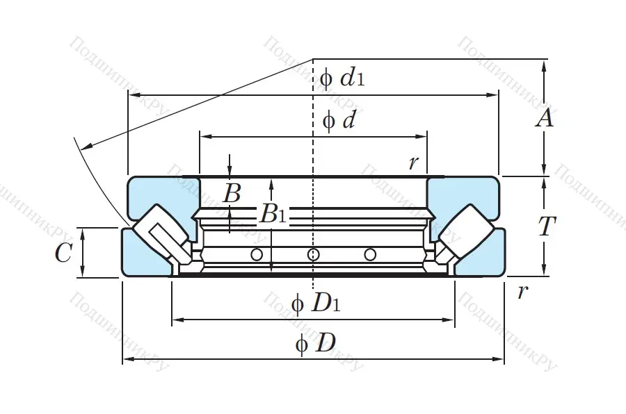 Упорный роликовый подшипник