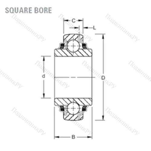 Подшипник шариковый радиальный