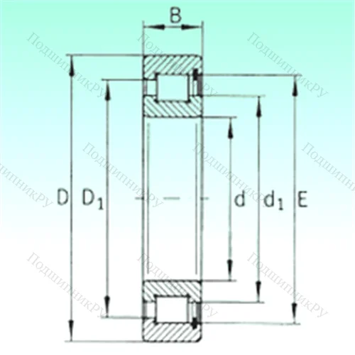 Подшипник роликовый радиальный