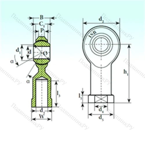 Подшипник скольжения сферический TSF.R 12
