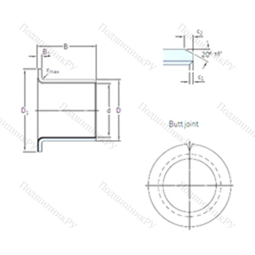 Подшипник скольжения PCMF 081005.5 E