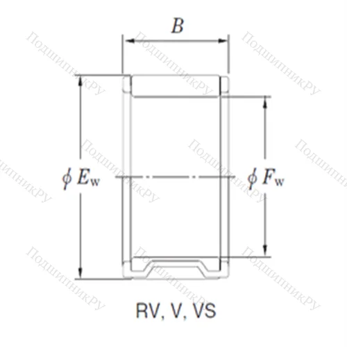 Подшипник игольчатый радиальный RV 223216