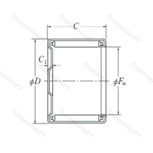 Подшипник игольчатый радиальный MFH-1010 от производителя  NSK