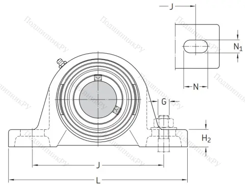 Подшипниковый корпус SY 506 M (P 206) в Томске