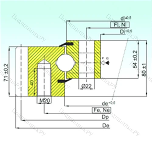 Подшипник шариковый опорно-поворотный
