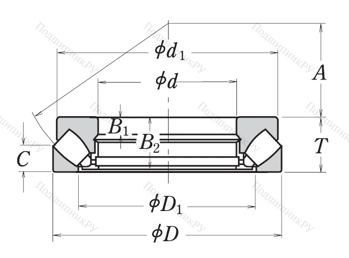 Упорный роликовый подшипник