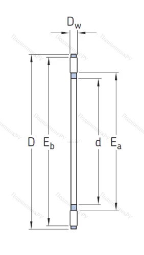 Игольчатый подшипник подшипник AXK 4565 от производителя  SKF