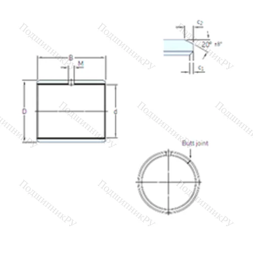 Подшипник скольжения PCM 202330 E