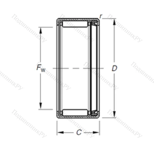 Подшипник игольчатый радиальный JT-2013
