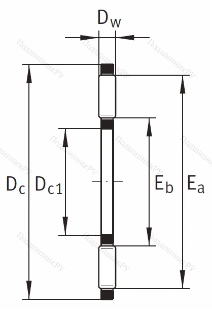 Игольчатый подшипник подшипник AXK 75100 A/0-10