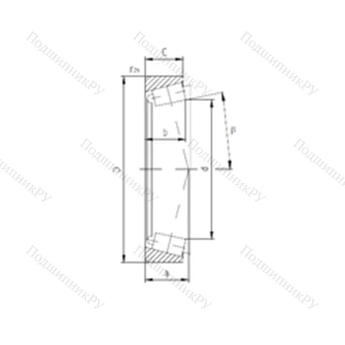 Подшипник роликовый радиально-упорный PLC 63-1