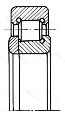 Модификация подшипника 492608М 