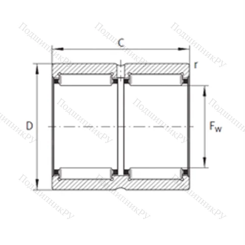 Подшипник игольчатый радиальный RNA 6913-ZW-XL