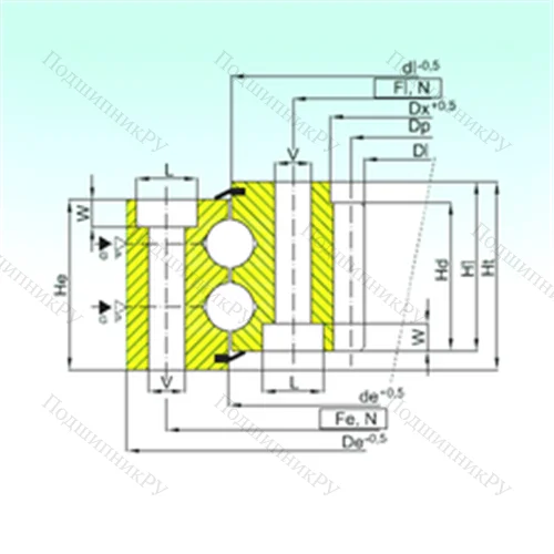 Подшипник шариковый опорно-поворотный