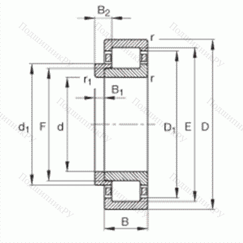 Подшипник роликовый радиальный