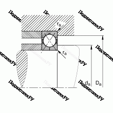 Подшипник QJ 208-TVP