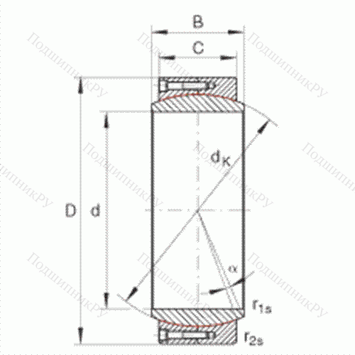 Подшипник шарнирный GE 670-DW