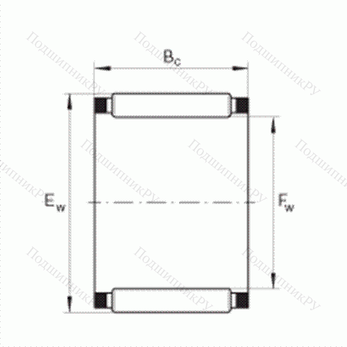 Подшипник роликовый игольчатый без колец