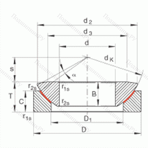 Подшипник шарнирный GE 100-AW
