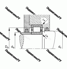 Подшипник NJ 2311-E-TVP 2